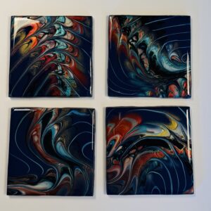 Shimmering Combed Coasters